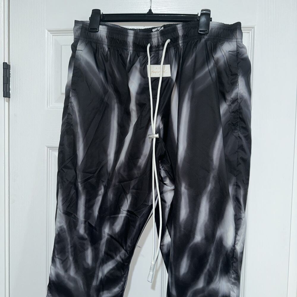 Nike x Fear of God All Over Print Pants 'Black/Sail' BV8737-010 XL